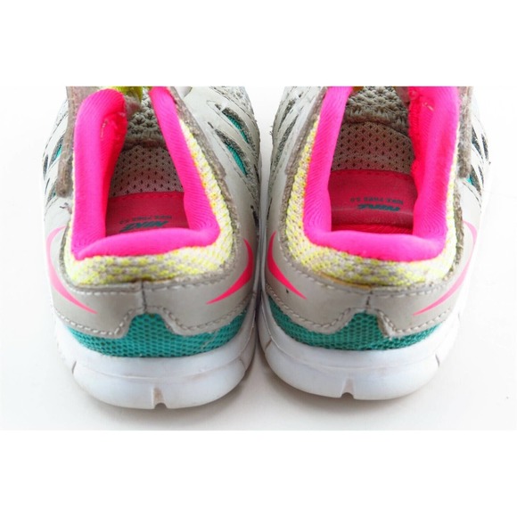 Nike Free 5.0 Gray Fabric Athletic‎ Toddler Girls Sz 4 - Picture 4 of 6